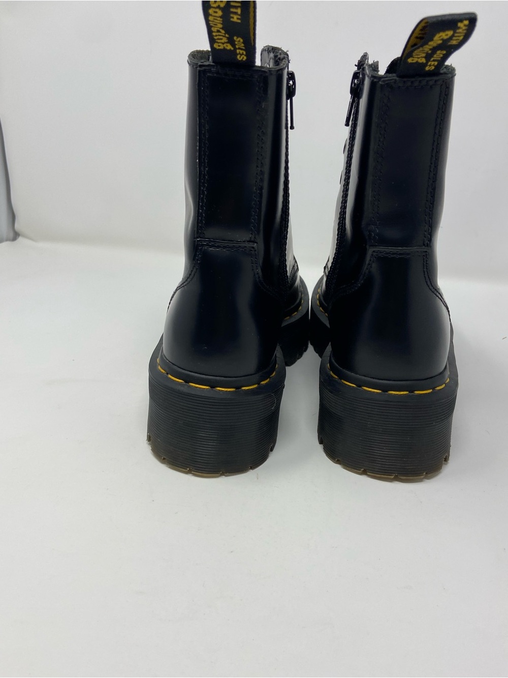 Doc Dr Marten Air Wair Jadon Black Leather Platform Boots  Men 6 /Women’s 7 NICE - Picture 5 of 16